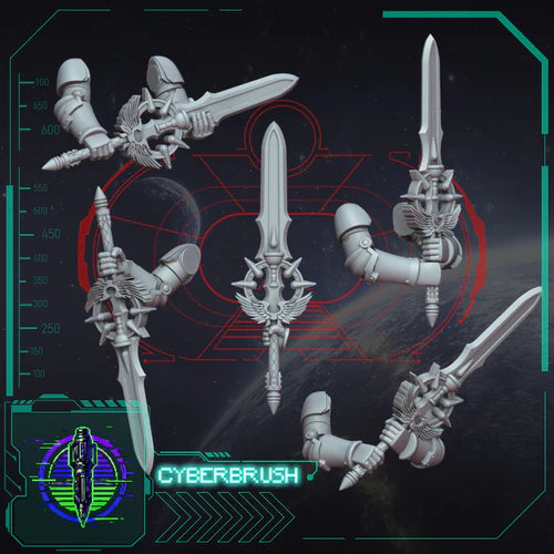 Crimson Angels Dual hands Sword